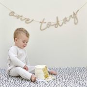 One Today Wooden 1st Birthday Bunting