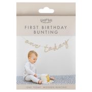 One Today Wooden 1st Birthday Bunting