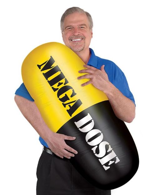 Over The Hill Inflatable Mega Dose Pill