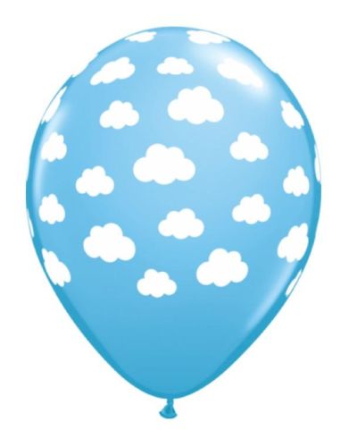 Pale Blue Clouds Balloon