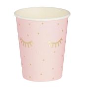 Pamper Party Pink & Gold Cups 8pk