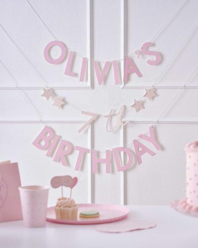 Pamper Party Customisable Bunting