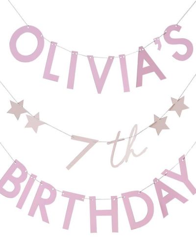 Pamper Party Customisable Bunting