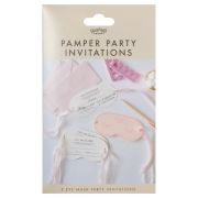 Pamper Party Eye Mask Invitations 5pk