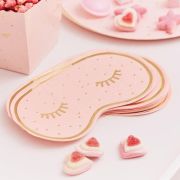 Pamper Party Pink & Gold Eye Mask Napkins 16pk