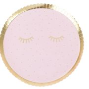 Pamper Party Pink & Gold Plates 8pk
