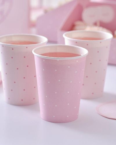 Pamper Party Polka Dot Cups 8pk