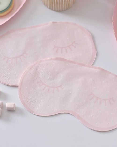 Pamper Party Polka Dot Eye Mask Napkins 16pk