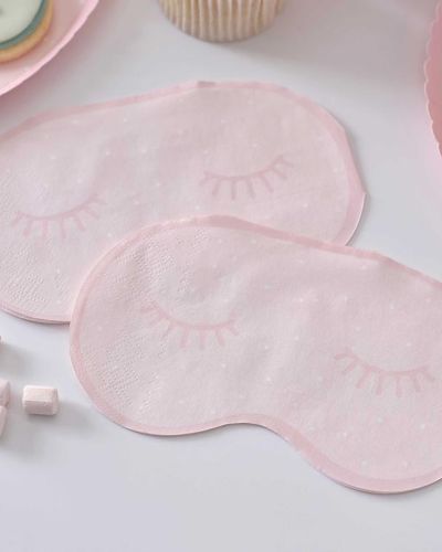 Pamper Party Polka Dot Eye Mask Napkins 16pk