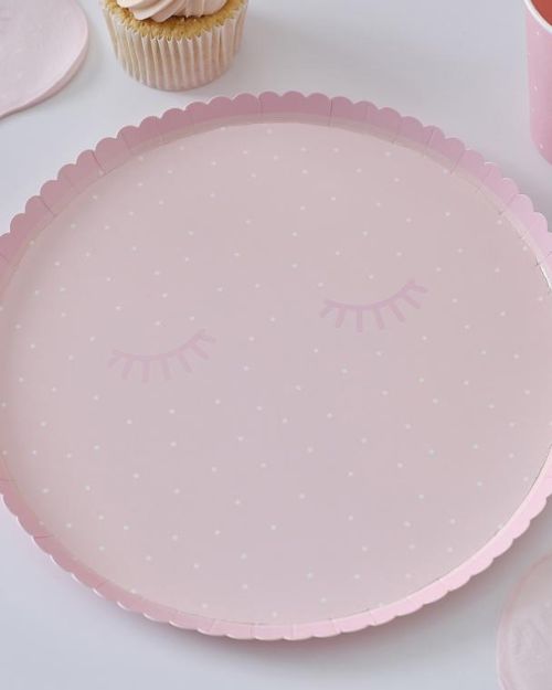 Pamper Party Polka Dot Plates 8pk