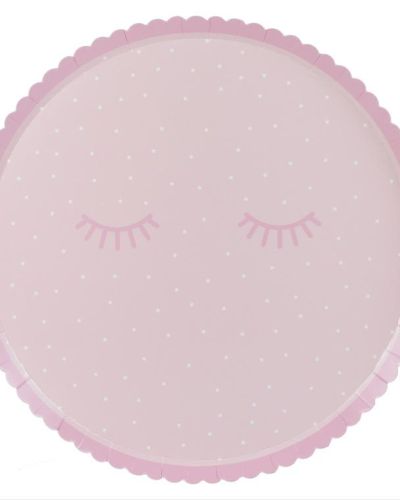 Pamper Party Polka Dot Plates 8pk