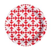 Paper Eskimo Dessert Plates – Aztec Red