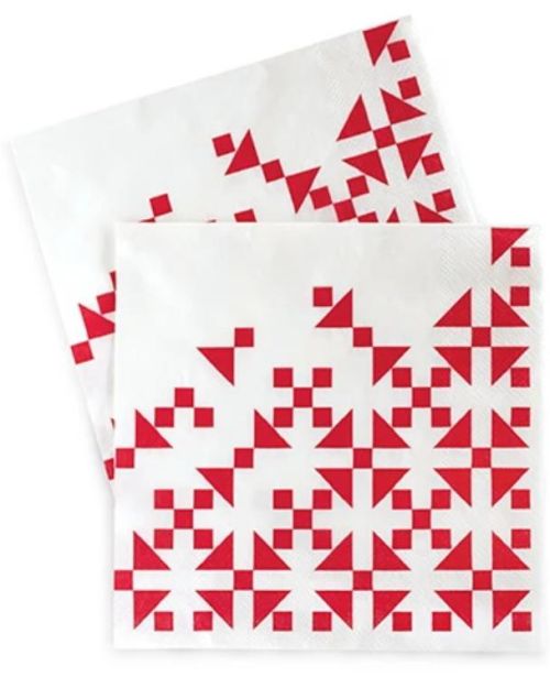 Paper Eskimo Lunch Napkins 20pk – Aztec Red