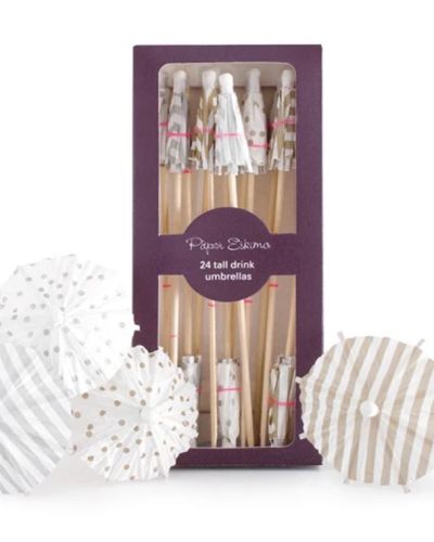 Paper Eskimo Drink Umbrellas – Metallic Maestro