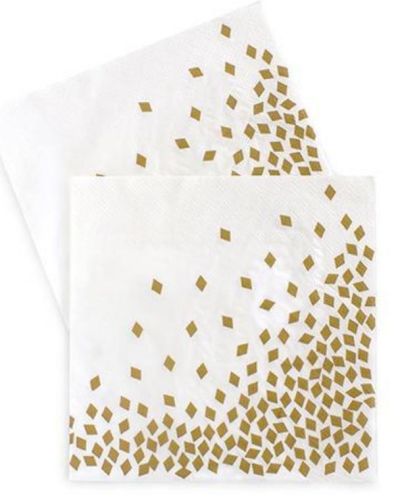 Paper Eskimo Napkins – Gold Geo