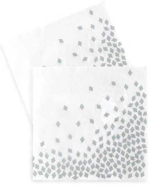 Paper Eskimo Napkins – Silver Geo