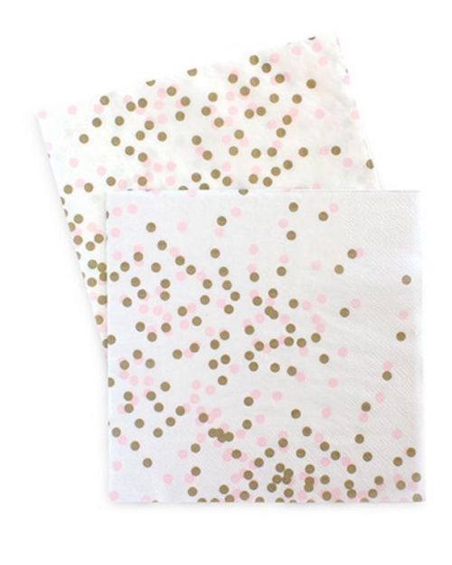 Paper Eskimo Napkins – Pink Confetti