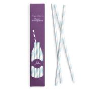 Paper Straws Powder Blue 24pk