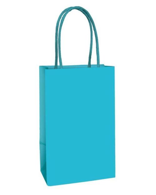 Paper Kraft Treat Bags 8pk – Caribbean Blue