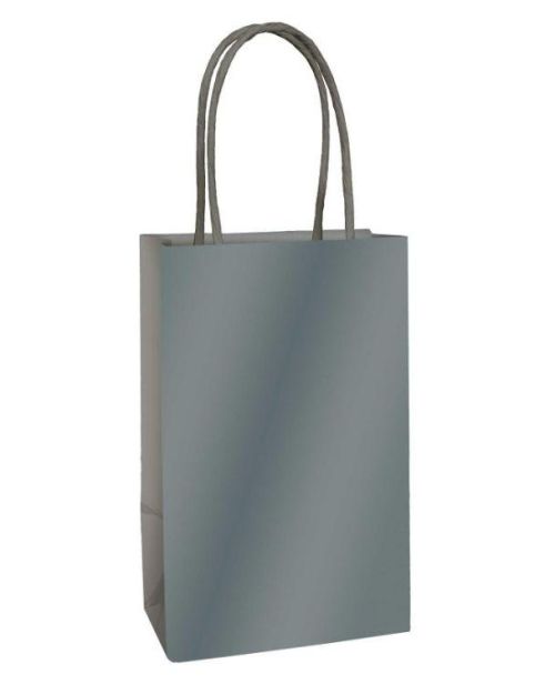 Paper Kraft Treat Bags 8pk – Silver