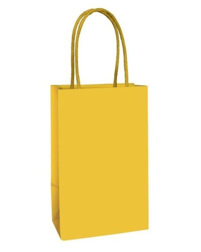 Paper Kraft Treat Bags 8pk – Sunshine Yellow