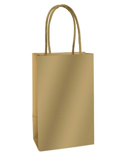 Paper Kraft Treat Bags 8pk – Gold