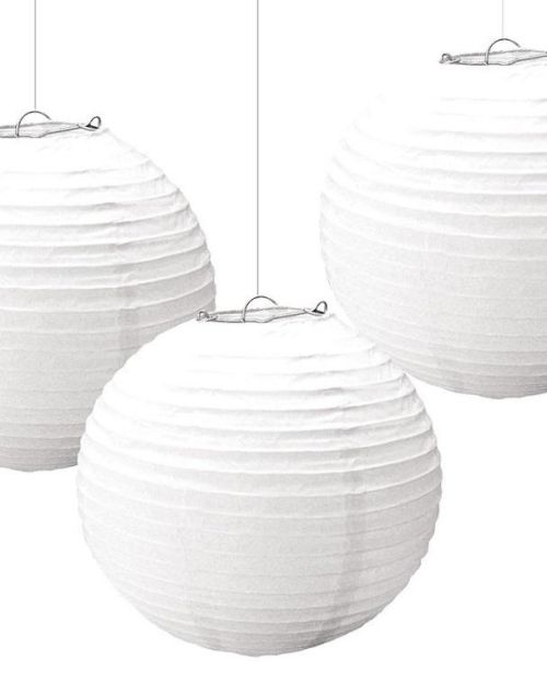 Paper Lanterns 3pk White