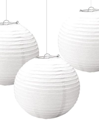 Paper Lanterns 3pk White