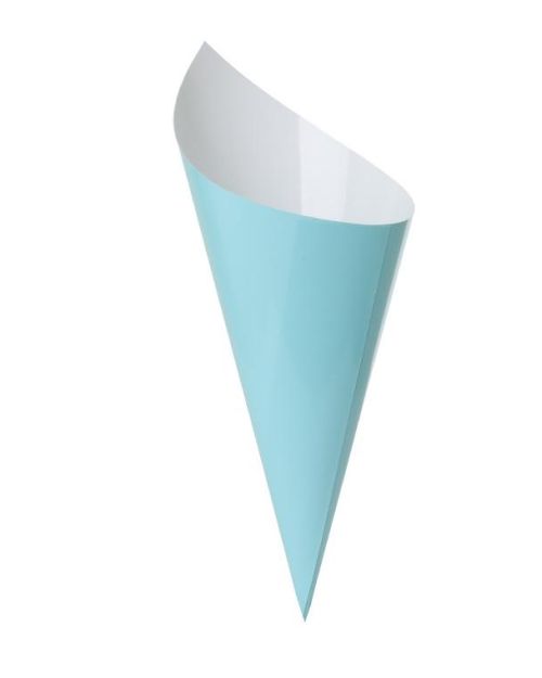 Paper Snack Cones 10pk Pastel Blue