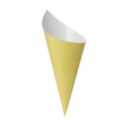 Paper Snack Cones 10pk Pastel Yellow
