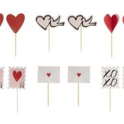 Parisian Love Cupcake Toppers 12pk