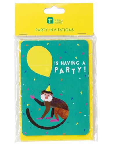 Party Animals Invitations 8pk
