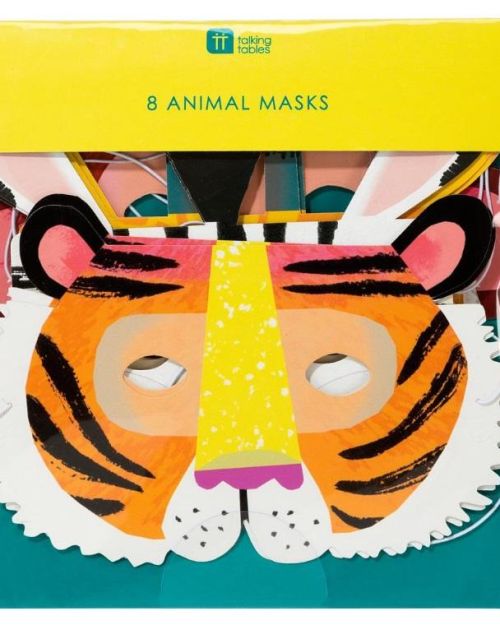 Party Animals Masks 8pk