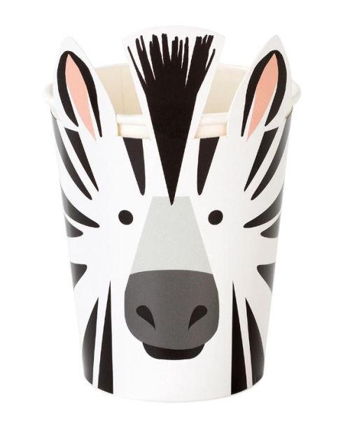 Party Animals Zebra Cups 8pk