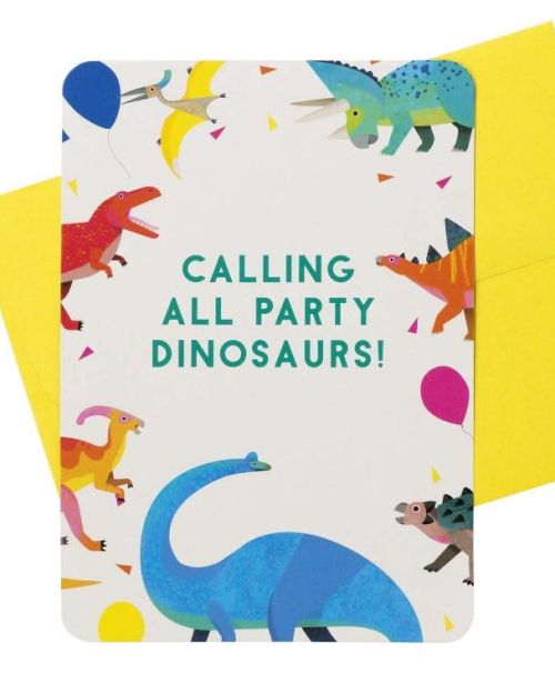 Party Dinosaurs Invitations 8pk