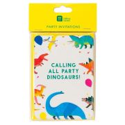 Party Dinosaurs Invitations 8pk