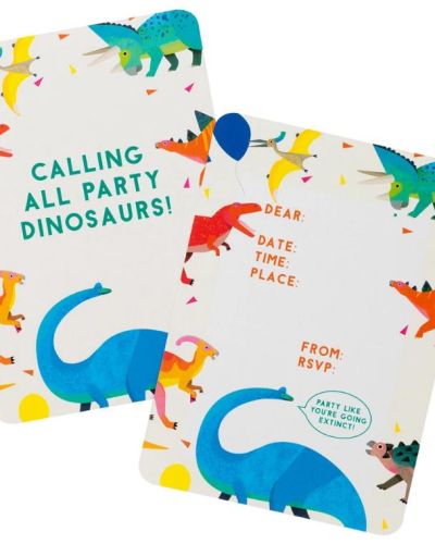 Party Dinosaurs Invitations 8pk