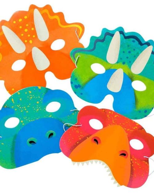 Party Dinosaurs Masks 8pk