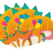 Party Dinosaurs Shaped Napkins 16pk