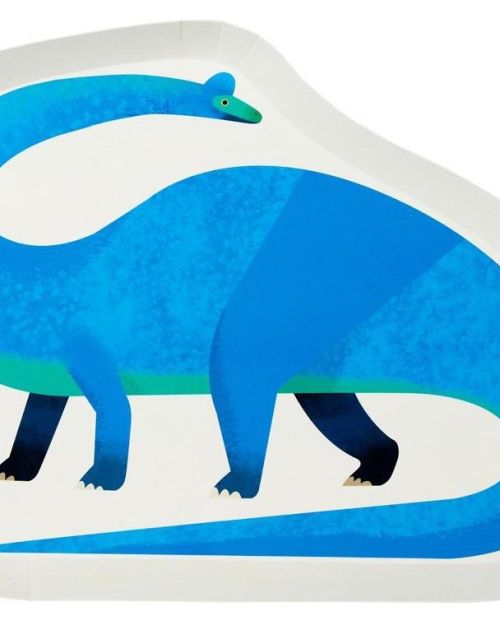 Party Dinosaurs Shaped Plates 12pk