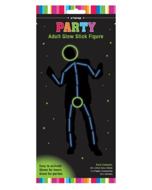 Party Glow Adult Stick Figure Man
