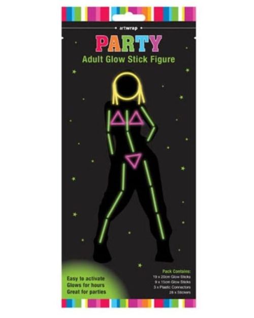 Party Glow Adult Stick Figure Woman
