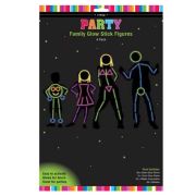 Party Glow Family Stick Figures 4pk