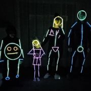 Party Glow Family Stick Figures 4pk