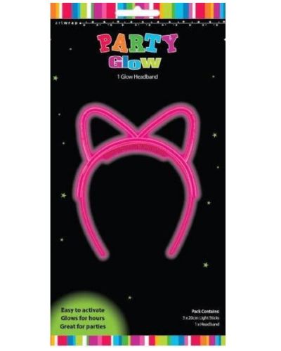 Party Glow Headband – Pink