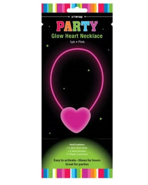 Party Glow Heart Necklace