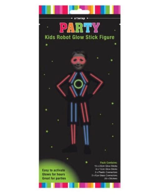 Party Glow Kids Stick Figure Robot