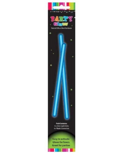 Party Glow Necklaces 2pk – Blue