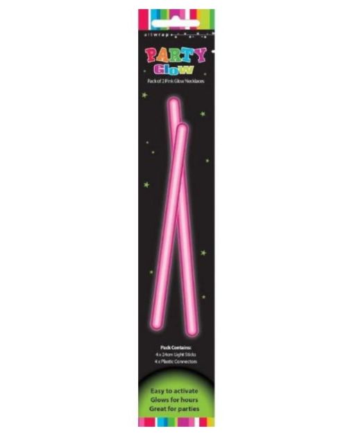 Party Glow Necklaces 2pk – Pink