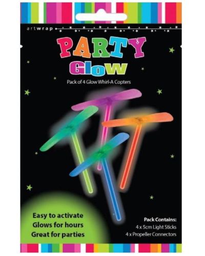 Party Glow Whirl-A-Copters 4pk